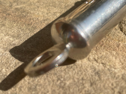 WW1 1916 antique trench whistle dated and marked with the army broad arrow mark