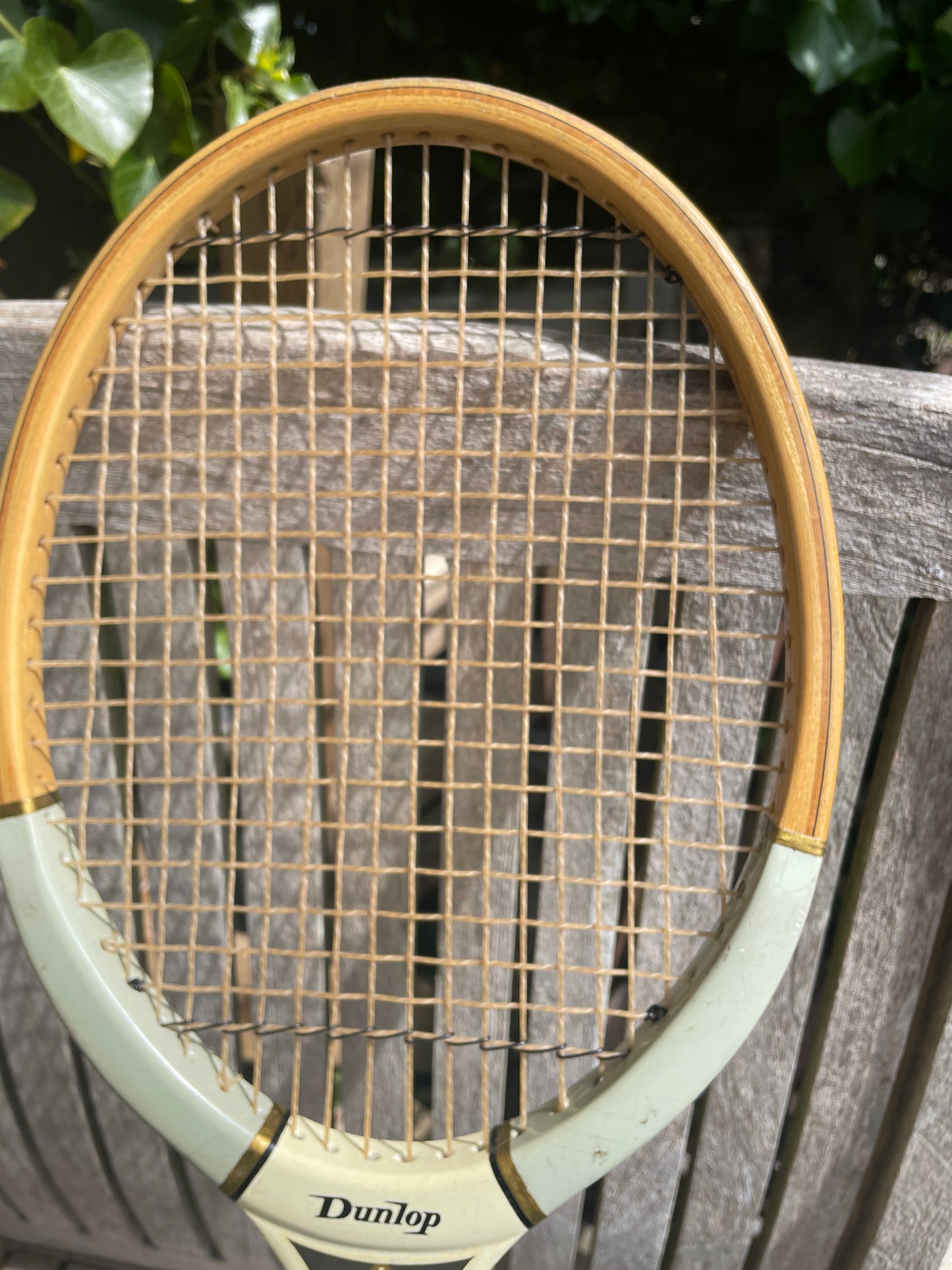 Vintage Dunlop White Flash Tennis Racket – Light/Medium – Original Grip, Strings, clamp and  Bag
