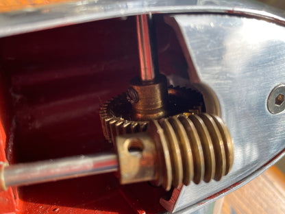 Vintage English Tether Racing Car – Exposed Engine Mechanical Model, Indianapolis Style (c.1940s–1950s)