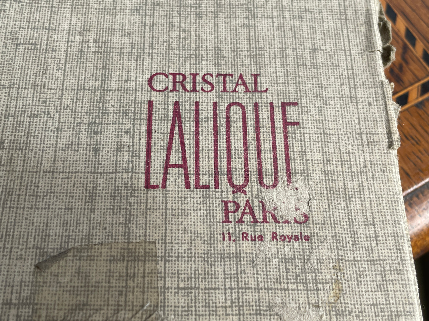 Vintage French Lalique Crystal Plate – Frosted Glass Dish with Stylised Floral Motif (c.1974)