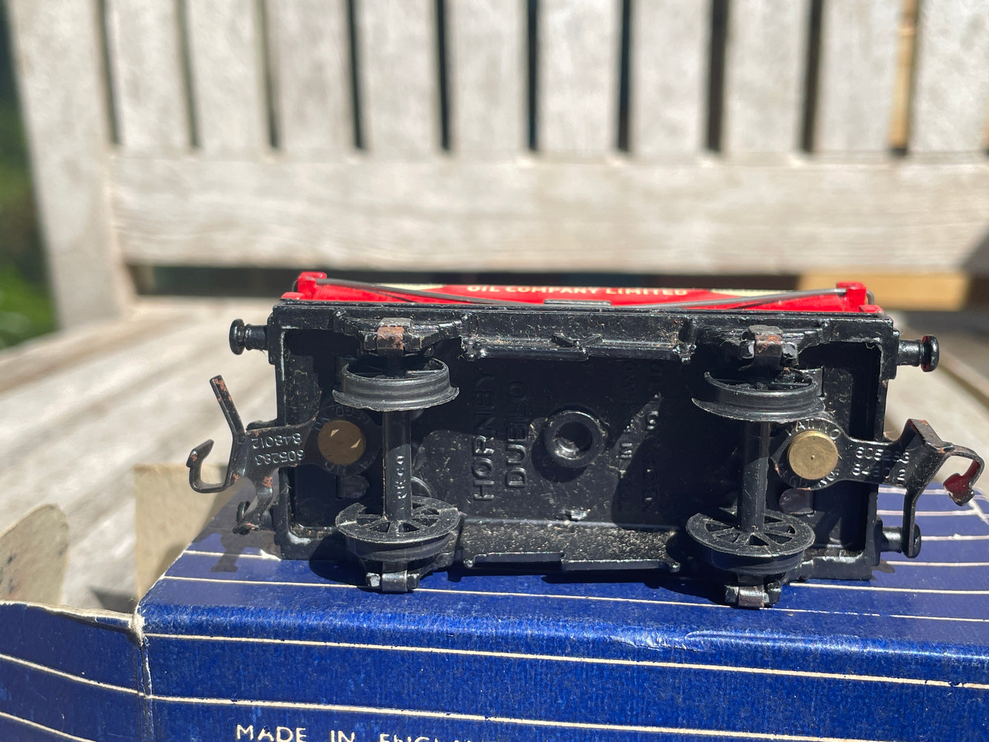 Vintage Hornby Dublo Mobilgas Tank Wagon D1 32084 | OO Gauge Boxed Model Train by Meccano Ltd