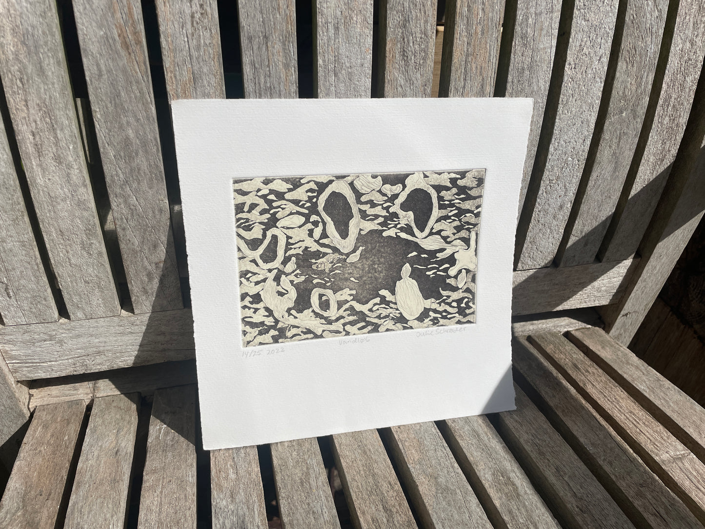 Stream – Julie Schroeder Etching 14/25, Aquatint Print 2022, Fyns Denmark