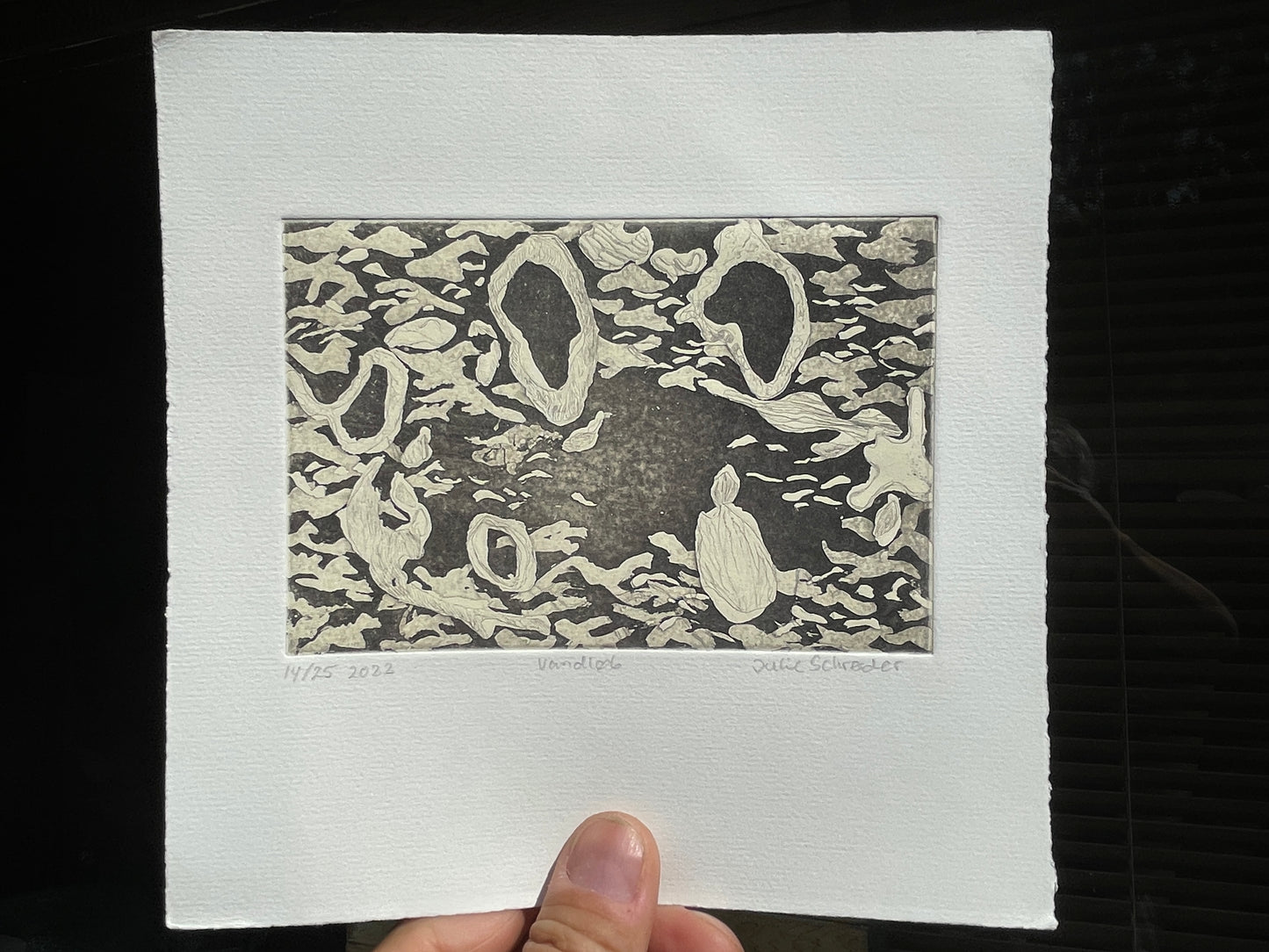 Stream – Julie Schroeder Etching 14/25, Aquatint Print 2022, Fyns Denmark