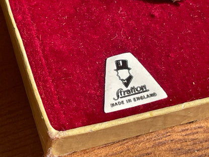 1950s Stratton Cricket Bat Tie Clip – Vintage Sportsman Gift in Box
