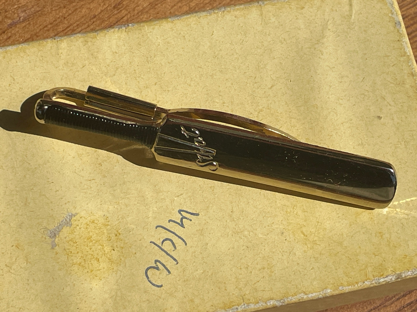 1950s Stratton Cricket Bat Tie Clip – Vintage Sportsman Gift in Box