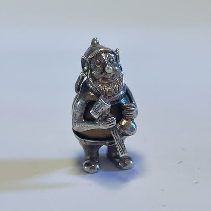 Marked Sterling silver Nuvo Touchwud gnome charm 23mm tall