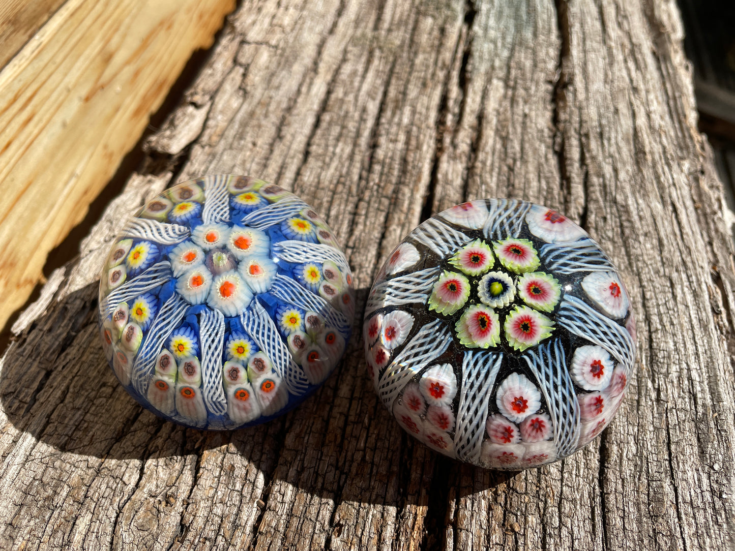 Two Scottish Strathearn Glass paper weights c1968