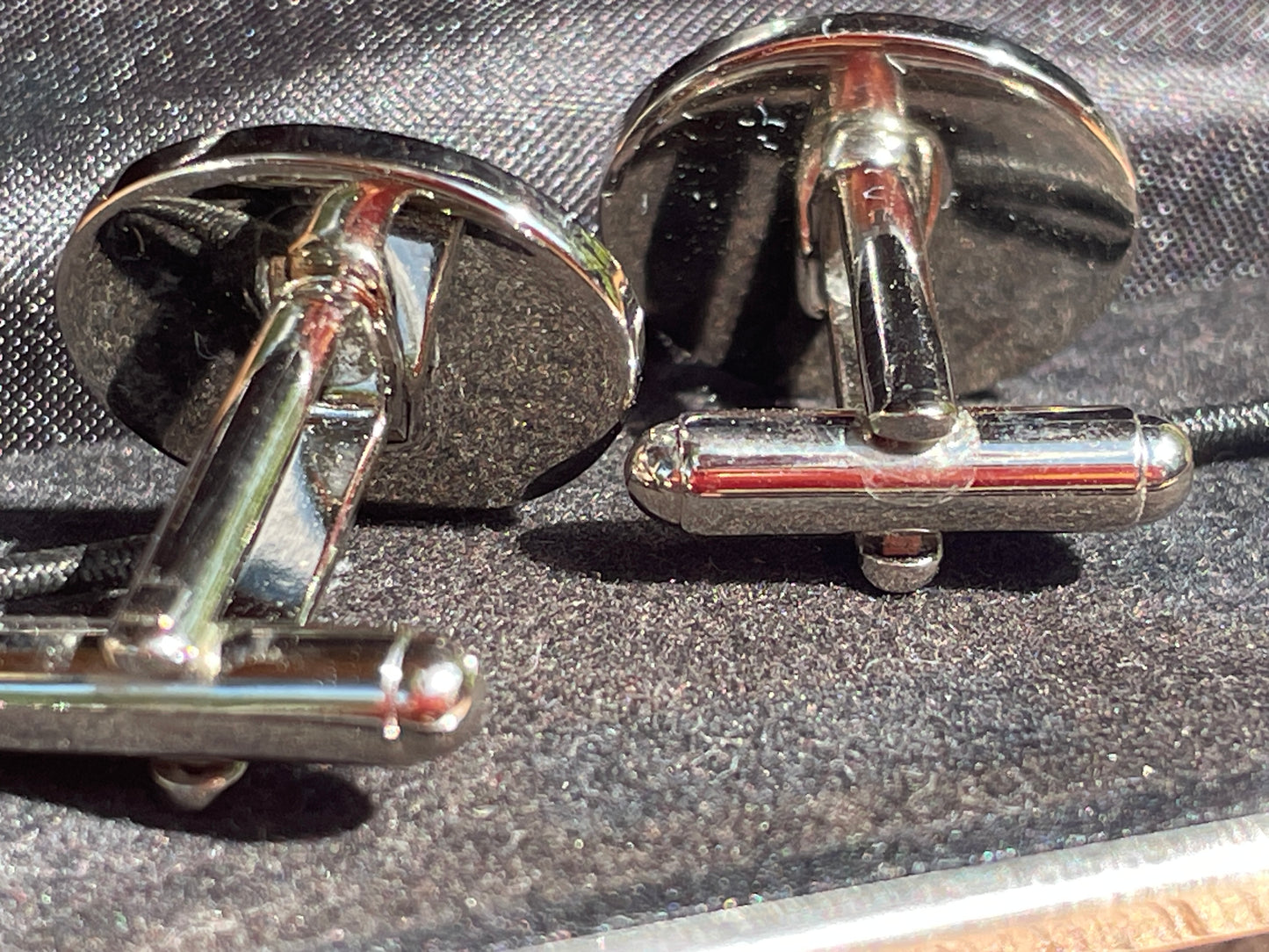 Concorde G-BBDG Cufflinks | British Aircraft Chrome Cufflinks by Micallef | Brooklands Museum Jet Plane Gift | Delta Golf