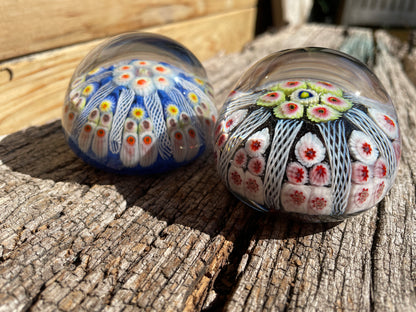 Two Scottish Strathearn Glass paper weights c1968