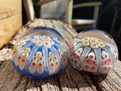 Two Scottish Strathearn Glass paper weights c1968