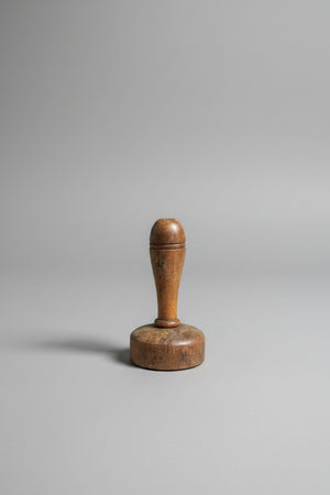 Vintage Wooden Darning Mushroom – Early 20thC Sock Darner Tool – Turned Handle Sewing Repair Aid – Rustic Textile Mender