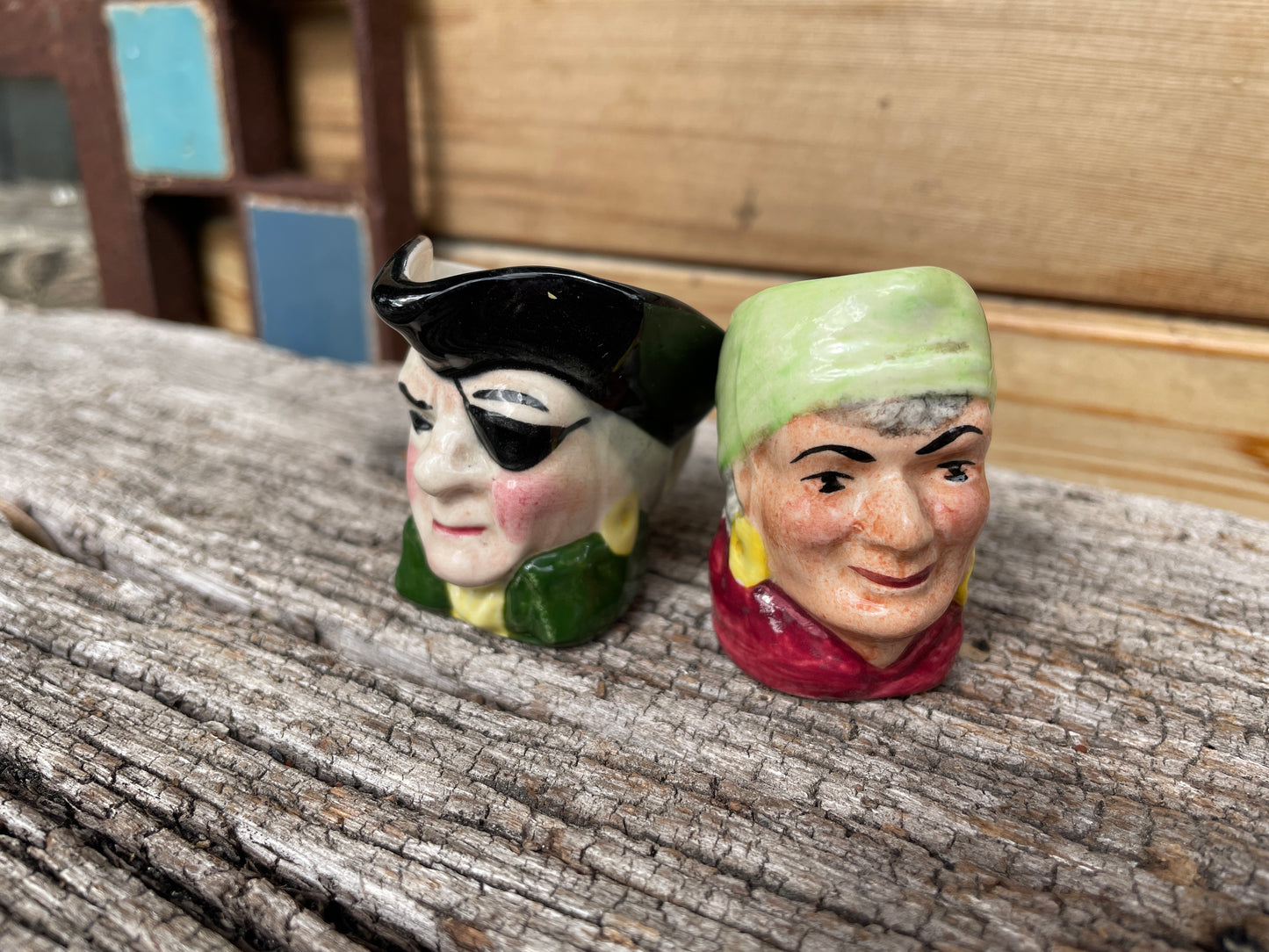 Ships captain and Gypsy Lady Fortune Teller Artone miniature character Jugs