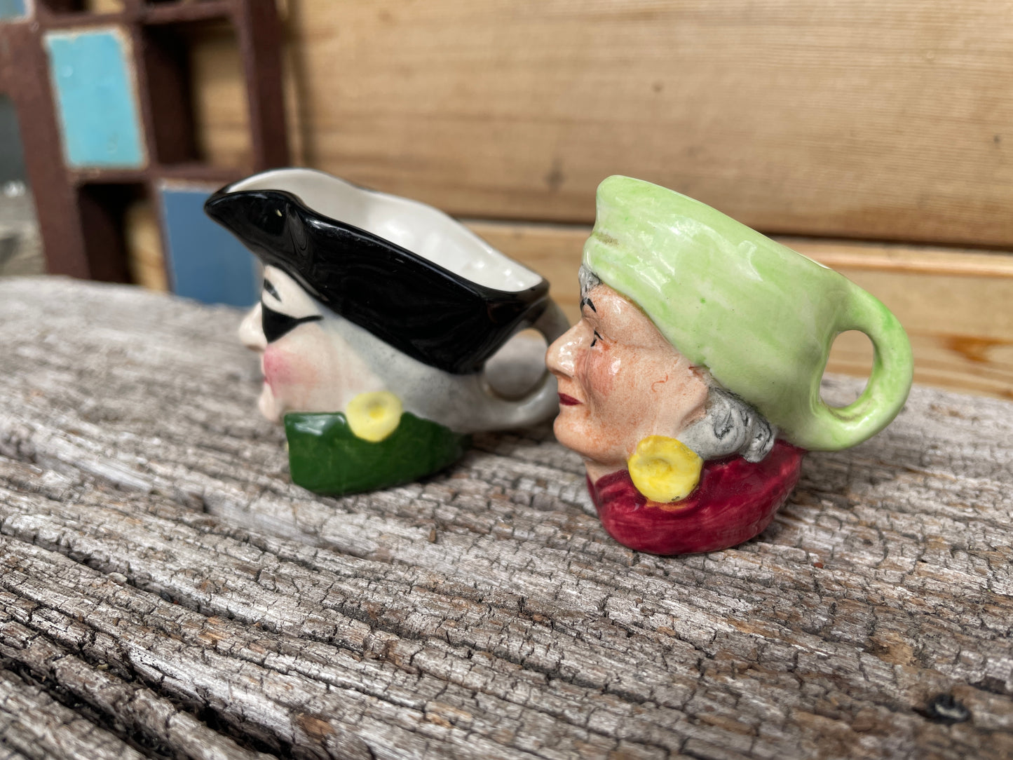 Ships captain and Gypsy Lady Fortune Teller Artone miniature character Jugs