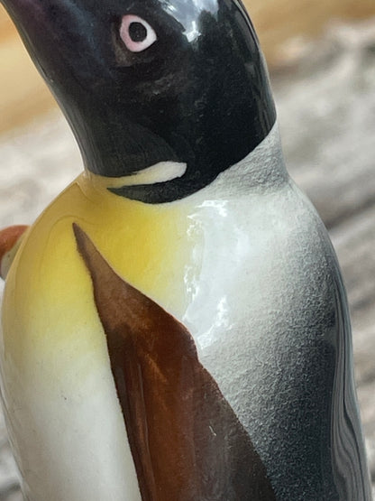 Beswick ceramic Penguin with walking stick c1940s - 9.5cm tall