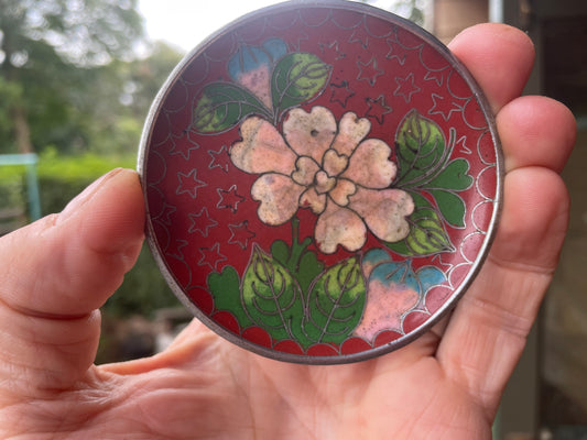 Small Japanese Cloisonné trinket tray