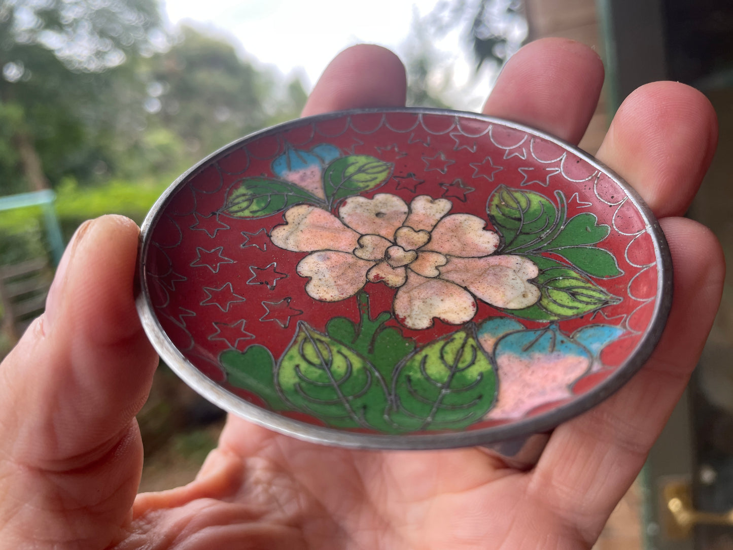 Small Japanese Cloisonné trinket tray