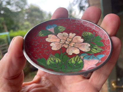 Small Japanese Cloisonné trinket tray