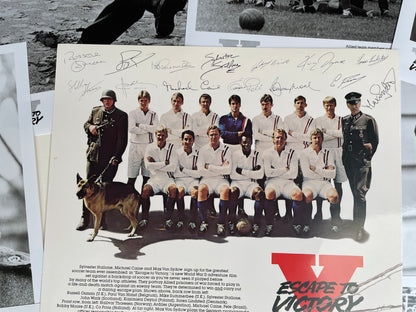 Escape to Victory -Pele - Photographs, production notes, cast listing, featured stars promo from the 1980 film Escape to Victory by Lorimar