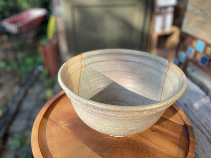 Peter Care studio stoneware bowl impressed seal c1980