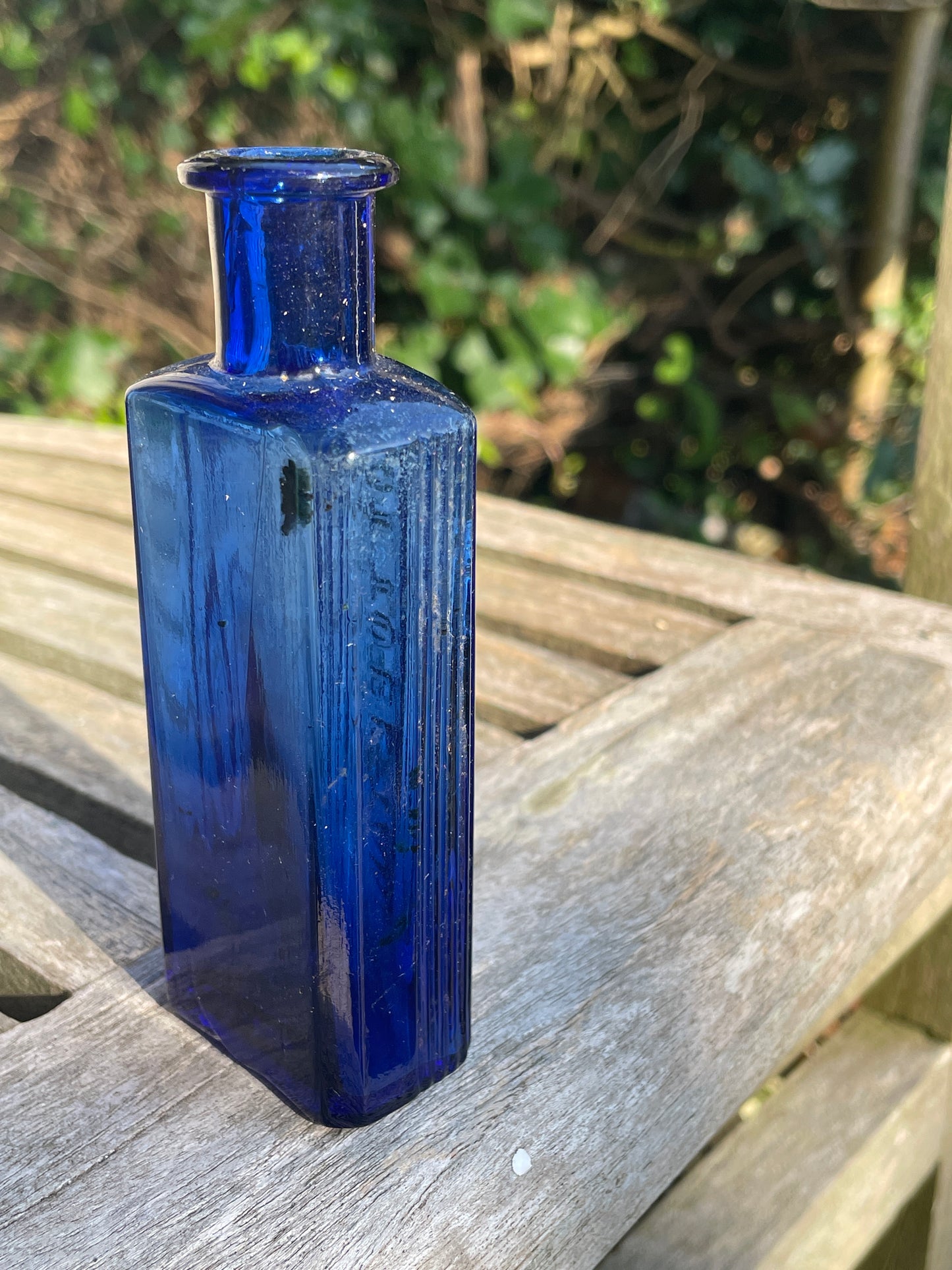 Victorian Y G Co. Cobalt Blue Rectangular 'Not To Be Taken' Poison Bottle c1890's