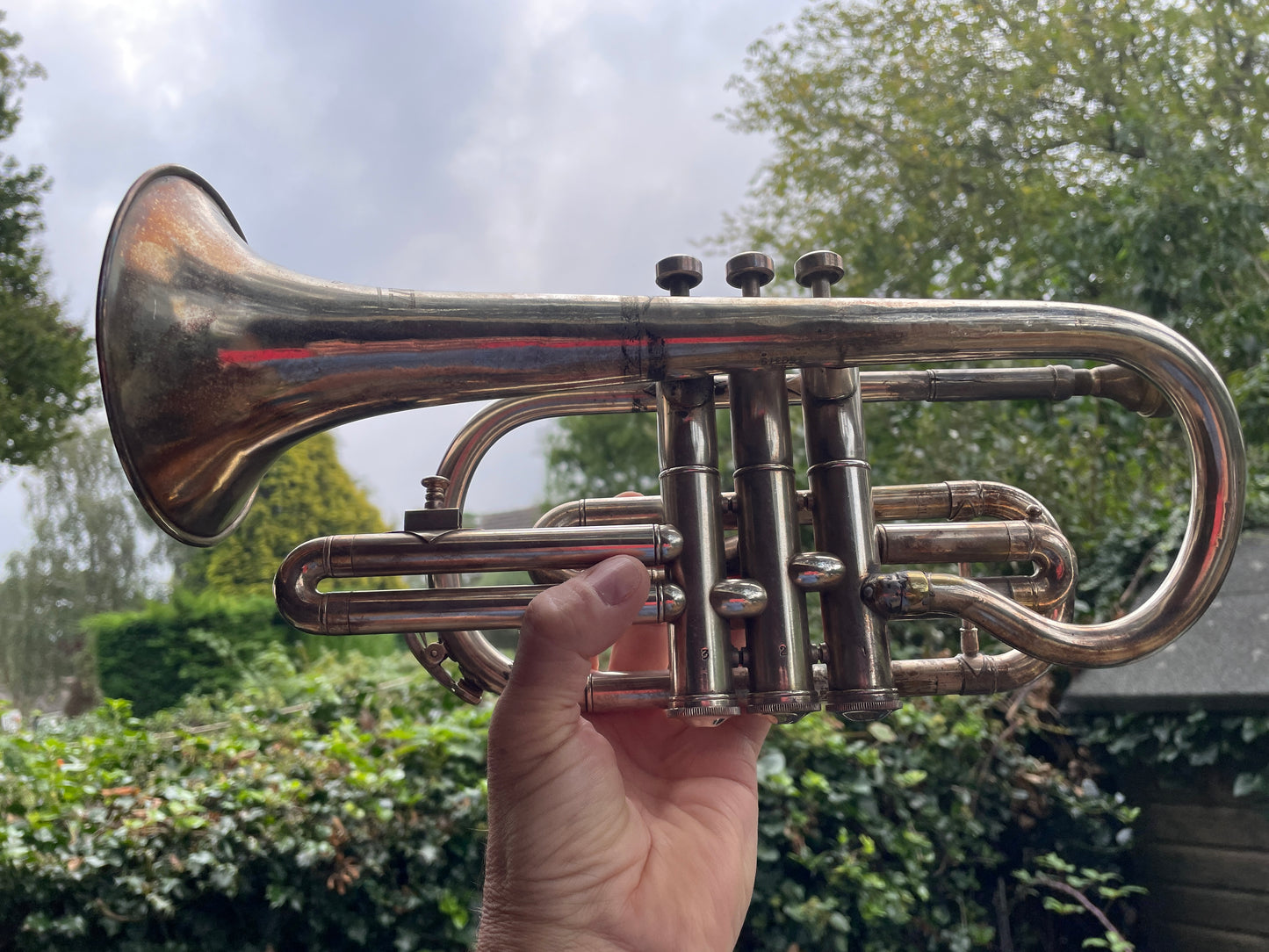 A Regent Cornet by Boosey and Hawkes Ltd London Denis wick 4 mouth piece