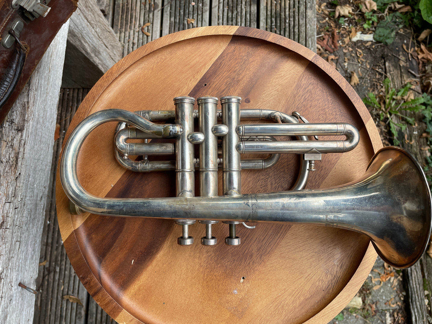 A Regent Cornet by Boosey and Hawkes Ltd London Denis wick 4 mouth piece