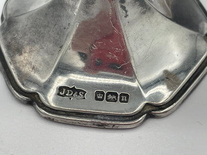 Rare Hallmarked Sterling Silver and Mother of Pearl Knife Rests by James Dixon and Sons