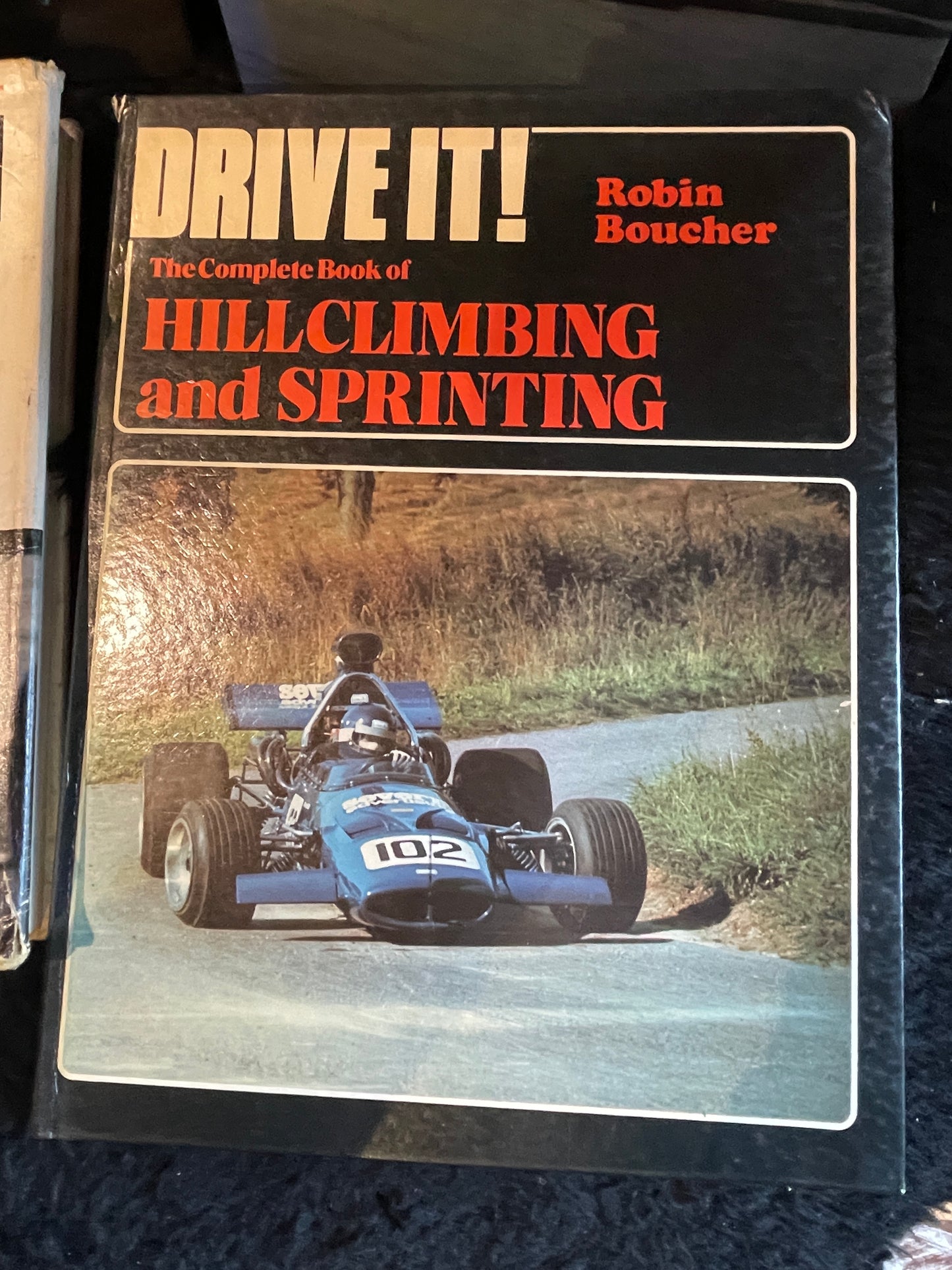 Four motor racing hardback books Formula one, Hillclimbing, motorsport and vintage formula one