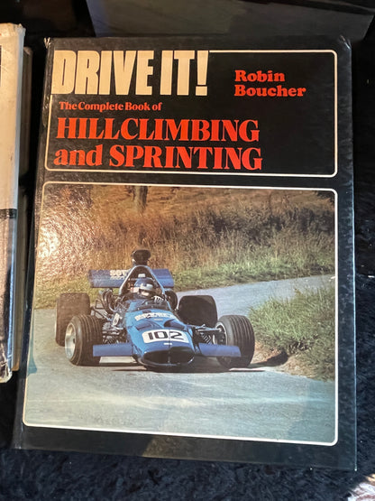 Four motor racing hardback books Formula one, Hillclimbing, motorsport and vintage formula one