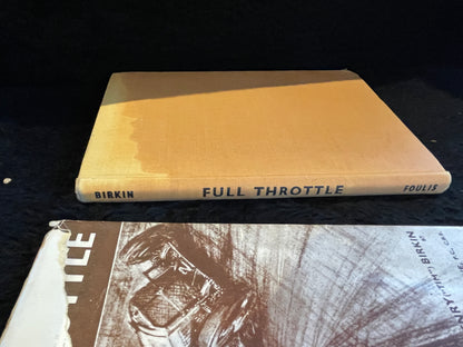 Full Throttle by Sir Henry Birkin hardback book 1943 - scarce