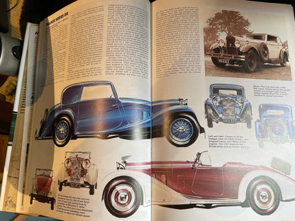 Five vintage classic car hardback books