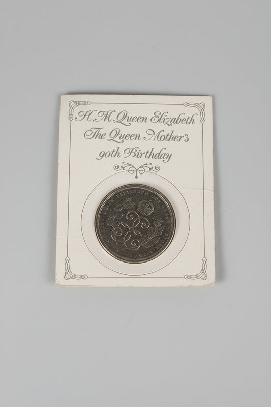 Our Late HM Queen Elizabeth's Mothers 90th Birthday Five Pound Coin