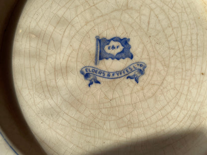 A Very Interesting Plate With Shipping Interest From a Dinnerware Service for Elders & Fyffes