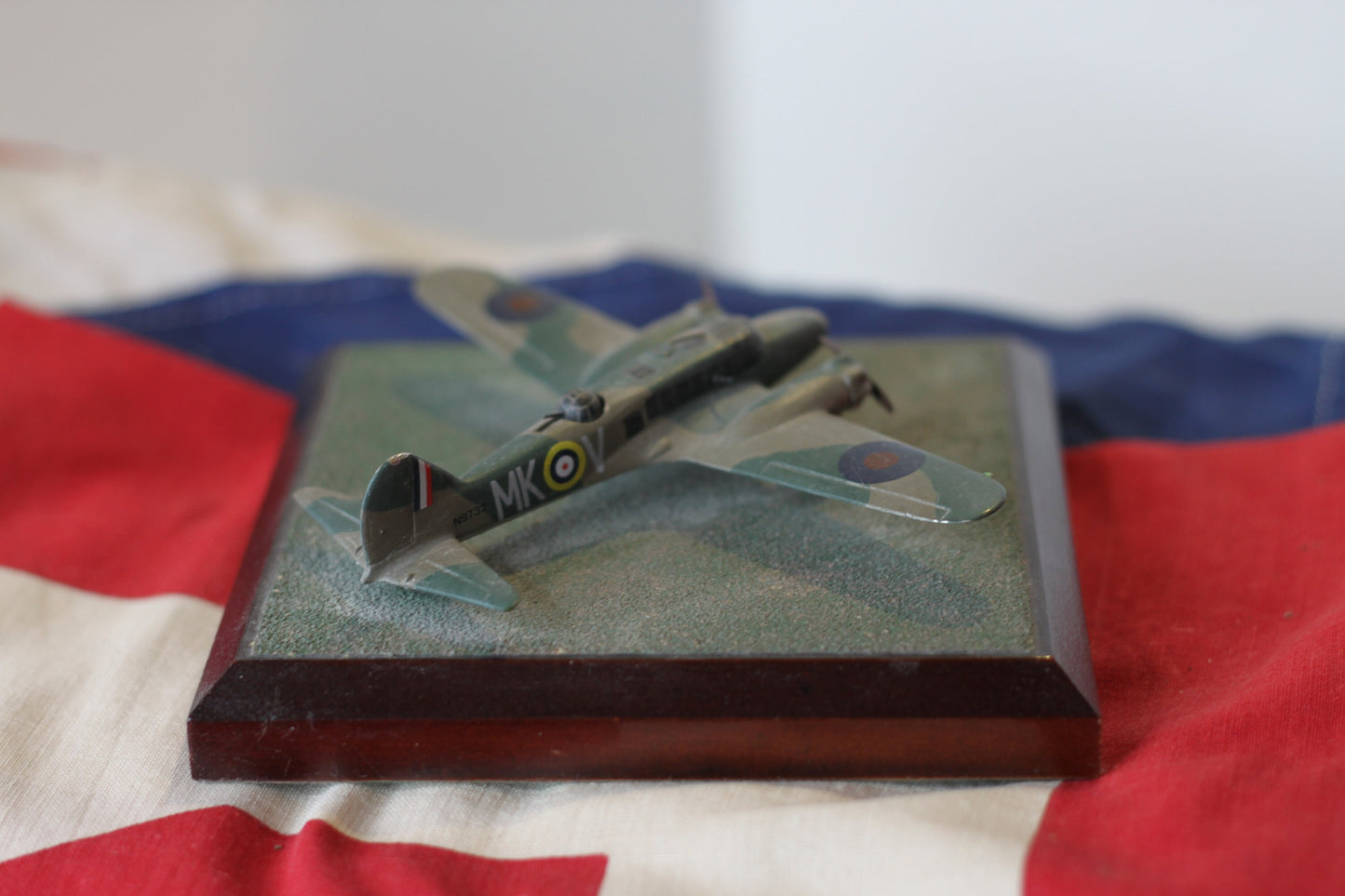 A cast metal  Model of a FSX Avro Anson MK1 N9732