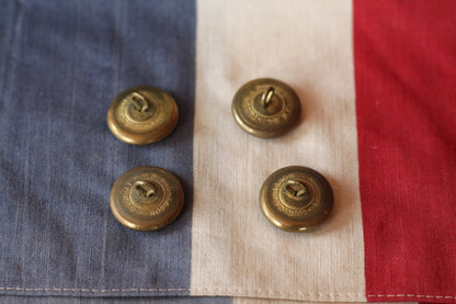 Four WWII RAF Uniform Brass  Buttons 24mm Diameter by J R Gaunt & Son Established in Birmingham in 1884