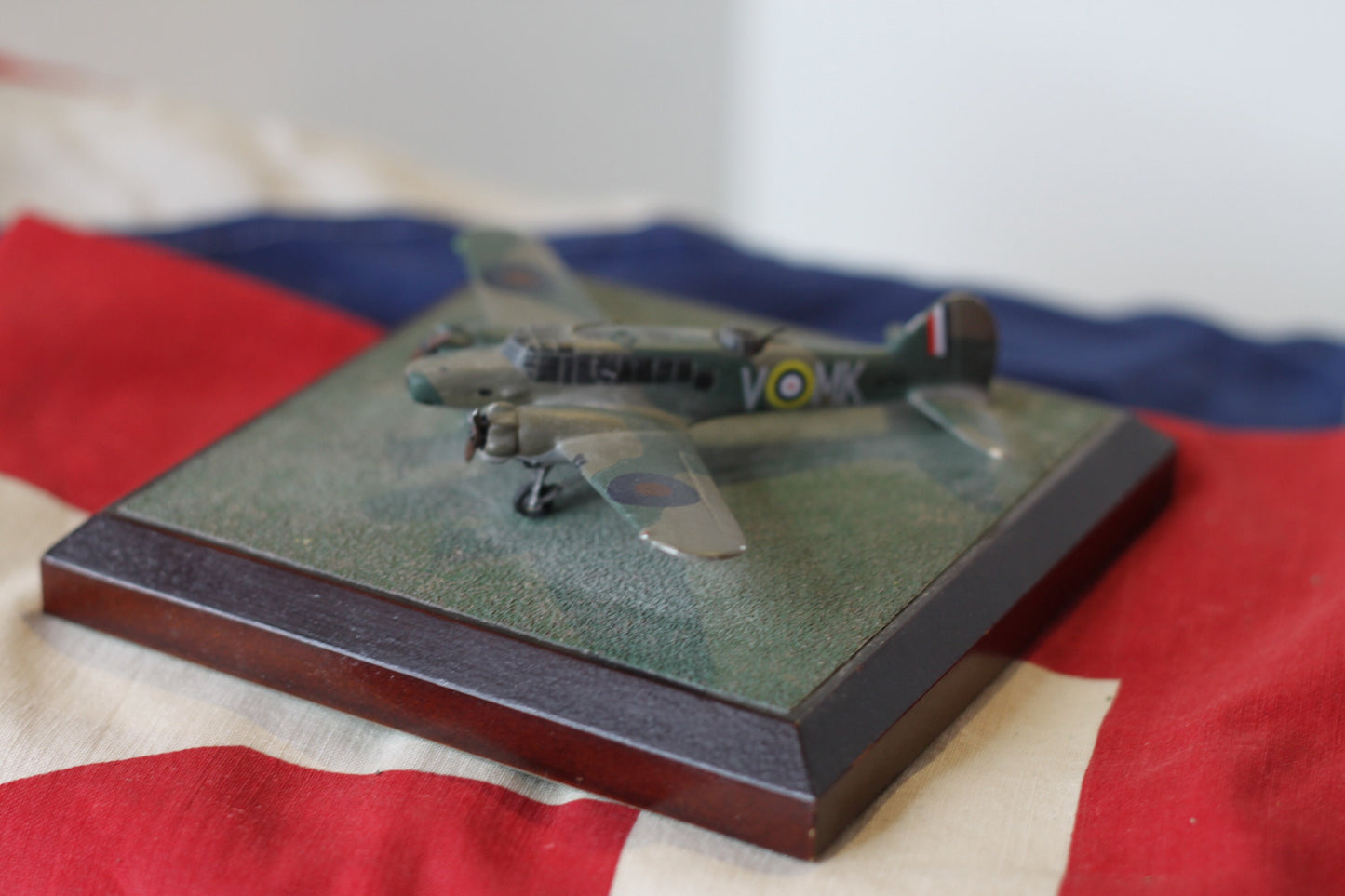 A cast metal  Model of a FSX Avro Anson MK1 N9732