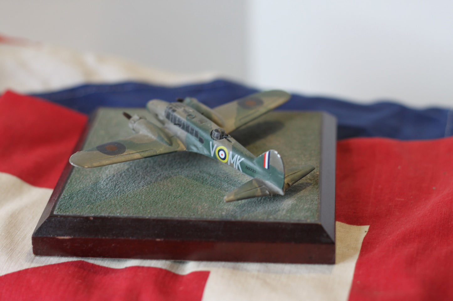 A cast metal  Model of a FSX Avro Anson MK1 N9732