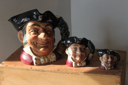 A Complete Graduated Set of Royal Doulton Mine Host Toby Jugs