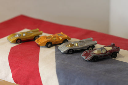 Four Diecast Metal Corgi Junior Vehicles, 2 Whizzwheels and 2 Growlers From The 1970's - All in Original Unrestored Condition and 7cm Long