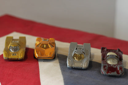 Four Diecast Metal Corgi Junior Vehicles, 2 Whizzwheels and 2 Growlers From The 1970's - All in Original Unrestored Condition and 7cm Long