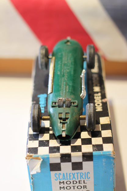 An Original Boxed Scalextric Tri-ang Model Motor Racing Lotus MM/C.54 Car From Early 60's