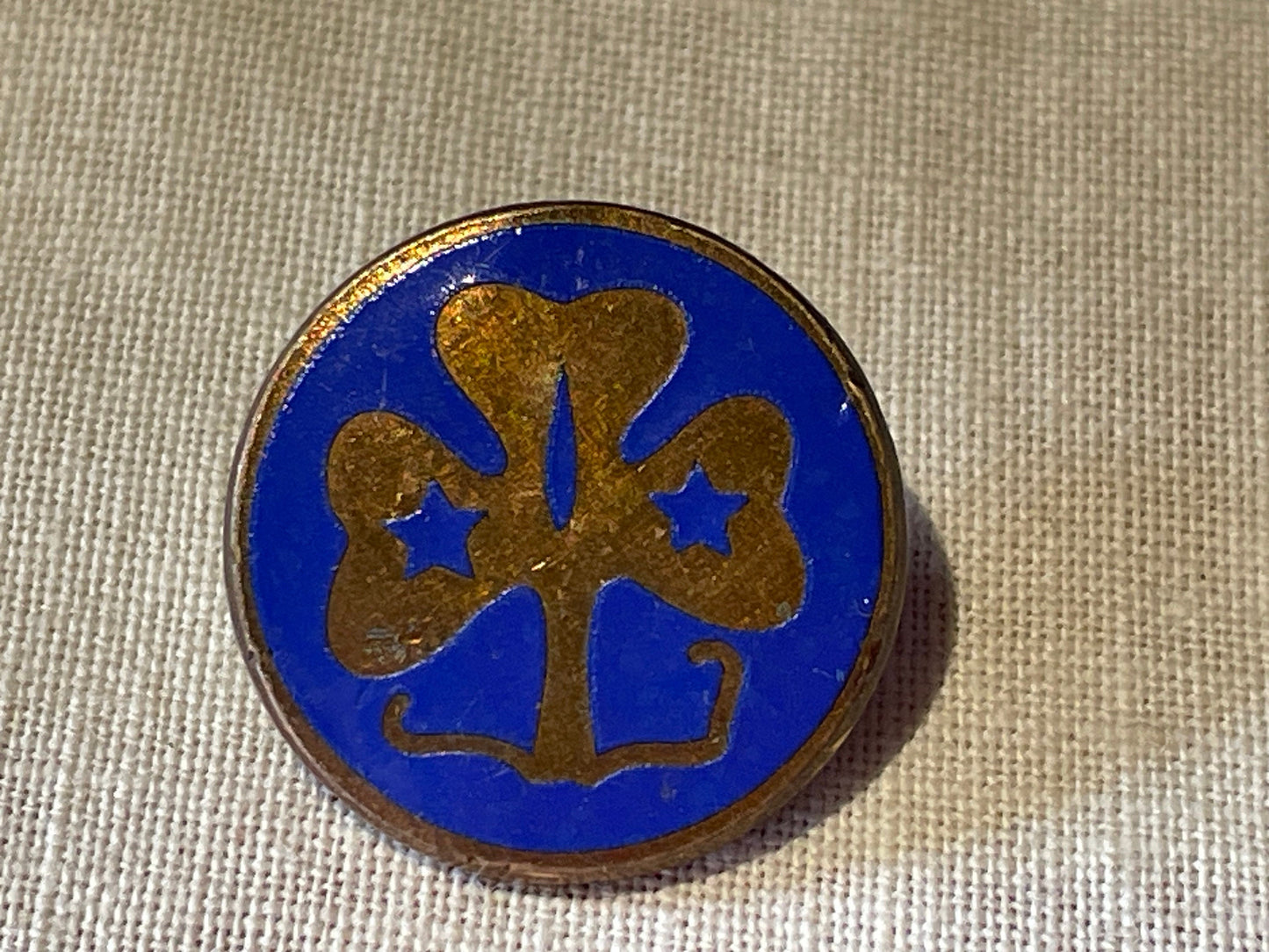 A Vintage Enamel 1950's Girl Guides Association Badge 19mm Diameter