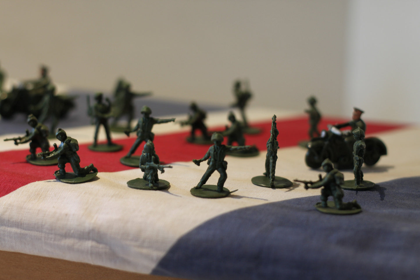 A  Collection of Plastic Toy Soldiers From 1970's - Approx. 30mm Tall