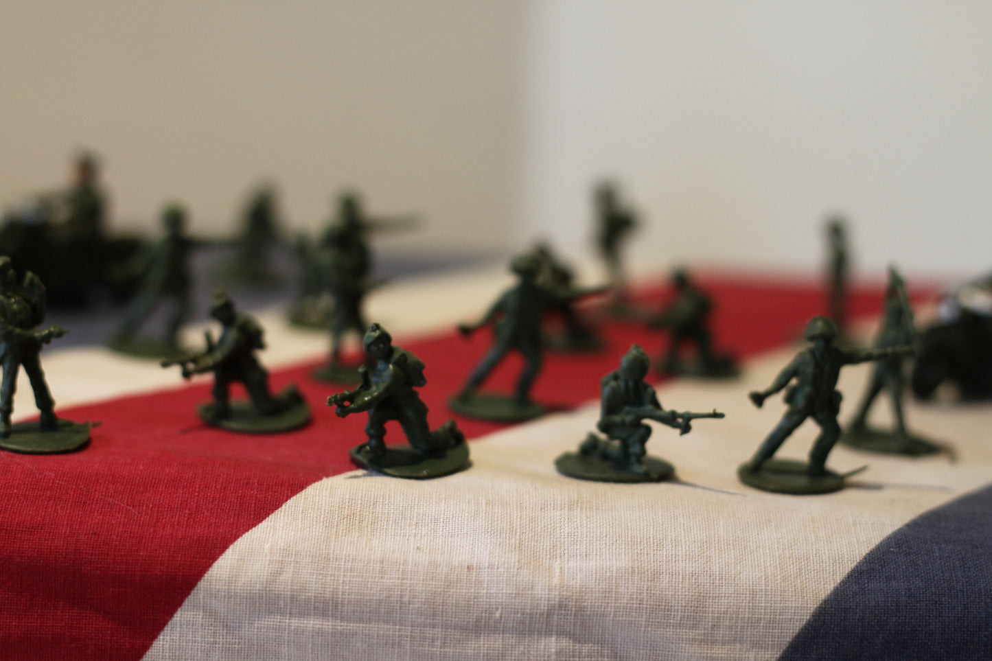 A  Collection of Plastic Toy Soldiers From 1970's - Approx. 30mm Tall