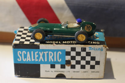 An Original Boxed Scalextric Tri-ang Model Motor Racing Lotus MM/C.54 Car From Early 60's