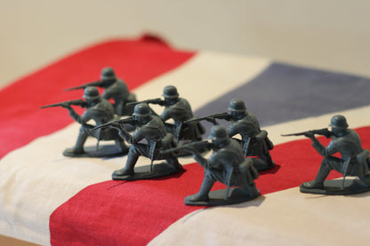 A Small Collection of German Infantry Airfix Plastic Toy Soldiers From 1970's Scale 1:3