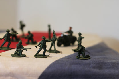 A  Collection of Plastic Toy Soldiers From 1970's - Approx. 30mm Tall