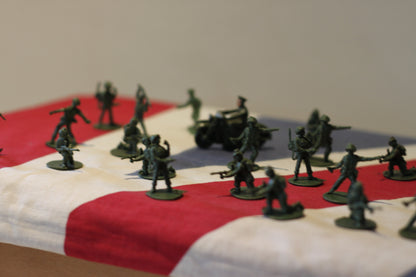 A  Collection of Plastic Toy Soldiers From 1970's - Approx. 30mm Tall