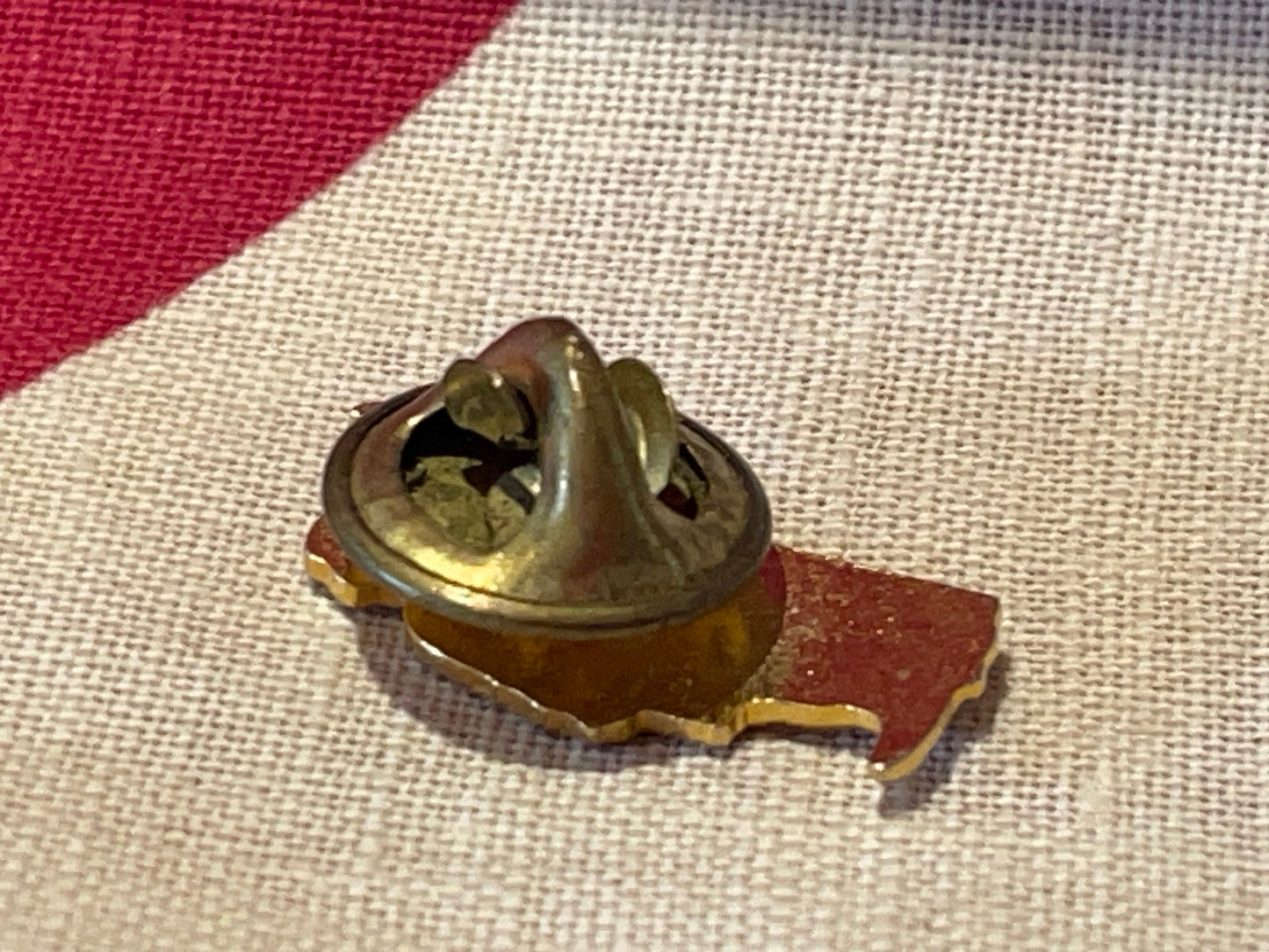 A Beefeater Tower of London Guard Brass and Enamel Pin Badge 2cm Long