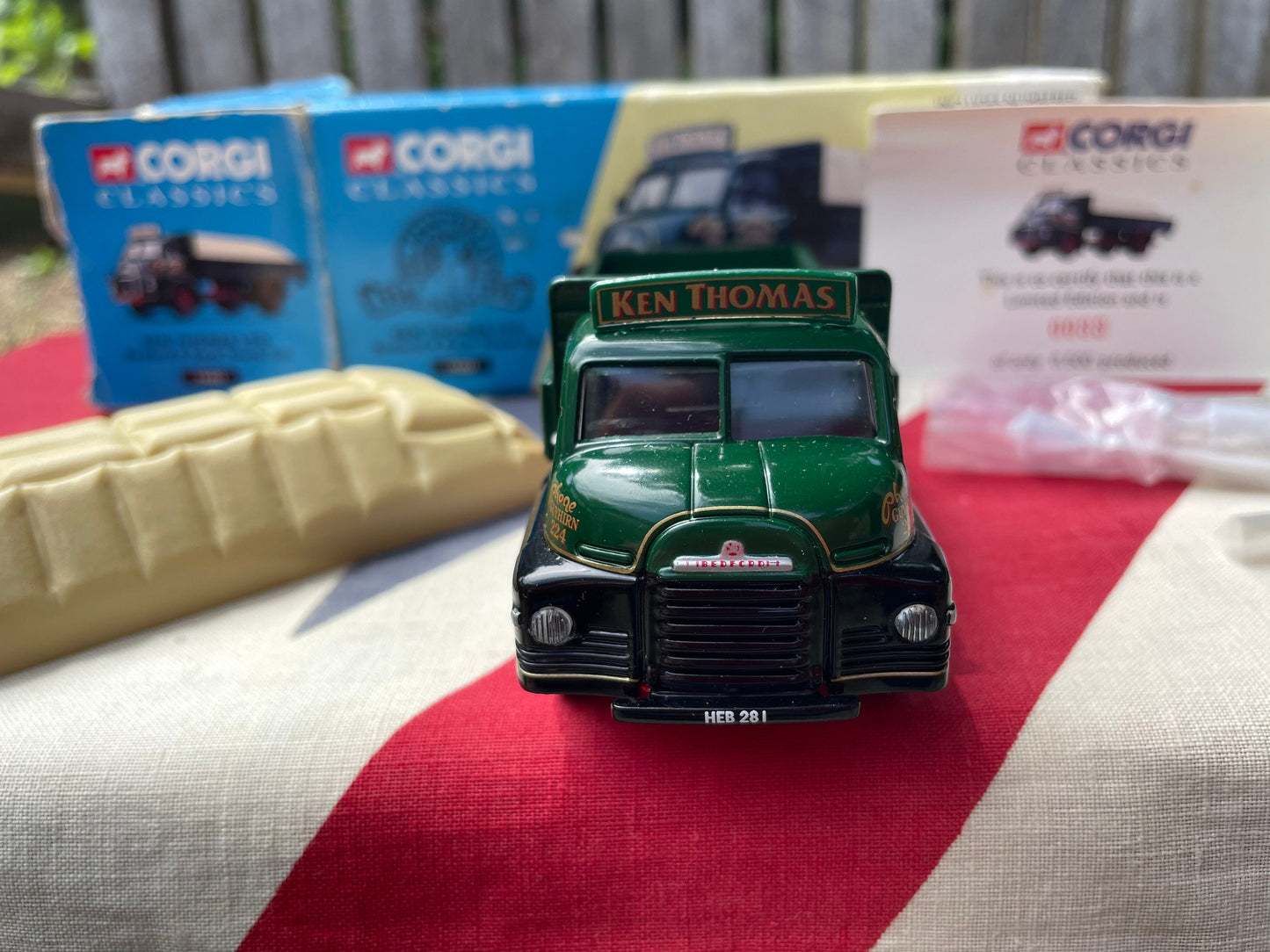 A Corgi Classics 19401 Bedford S Sack Truck Set Ken Thomas Ltd Edition no. 33 of 6500